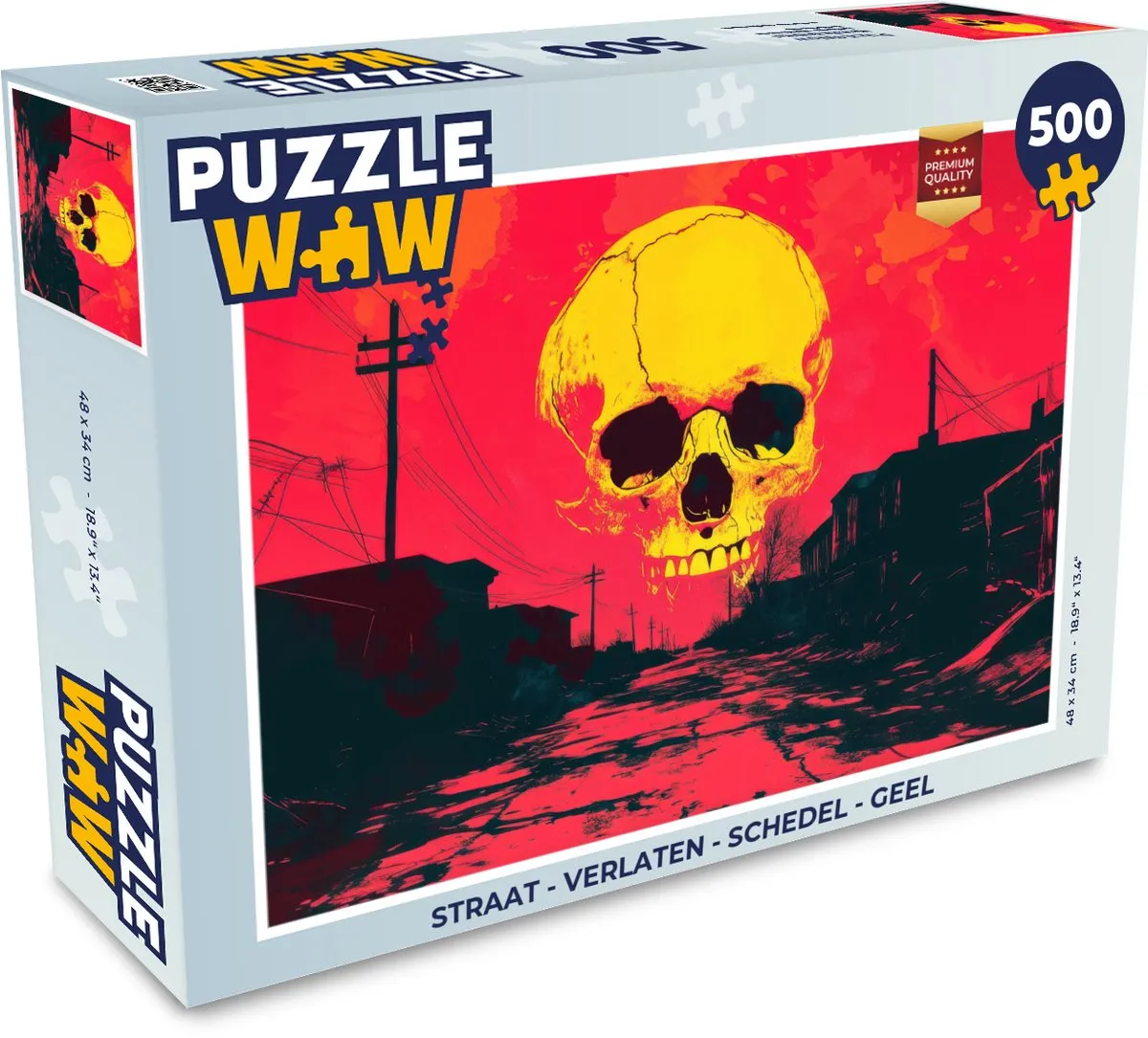 PuzzleWow Verlaten Schedel Legpuzzel 500 Stuks