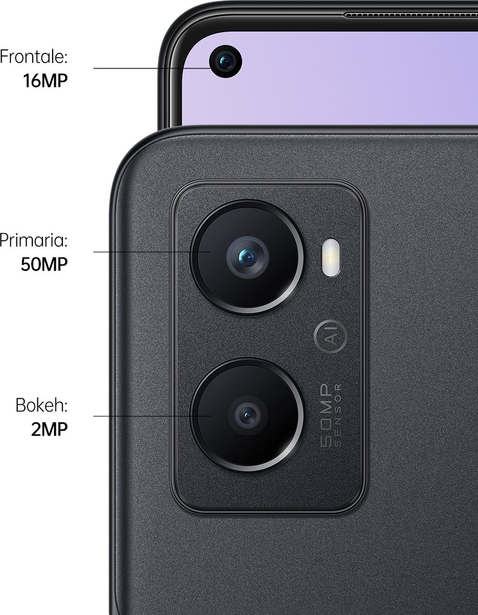 OPPO A96 - 128 GB - Zwart