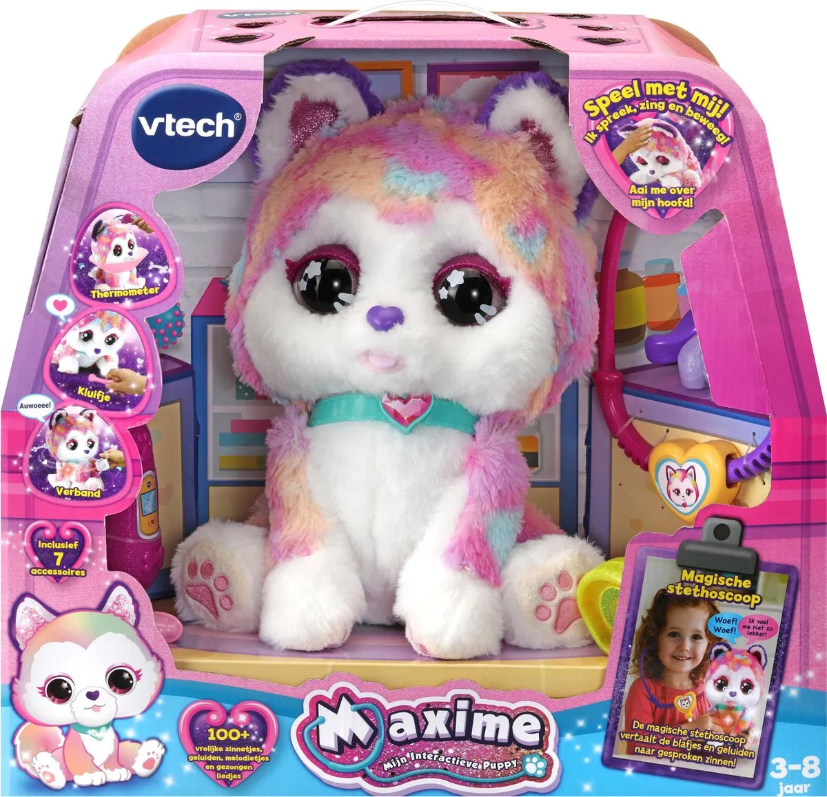 VTech KidiDreams Mijn Interactieve Puppy Maxime - Educatief Speelgoed - Multikleuren