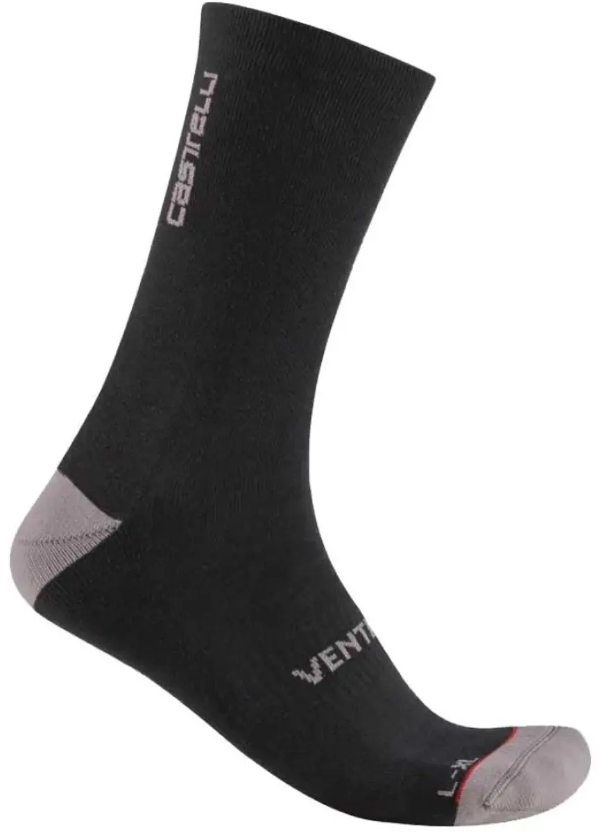Castelli Venti Soft Merino Sokken - Zwart