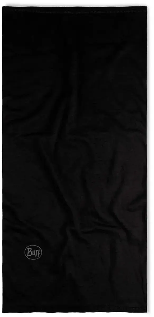Buff Lightweight Merino Nekwarmer - One Size - Solid Black