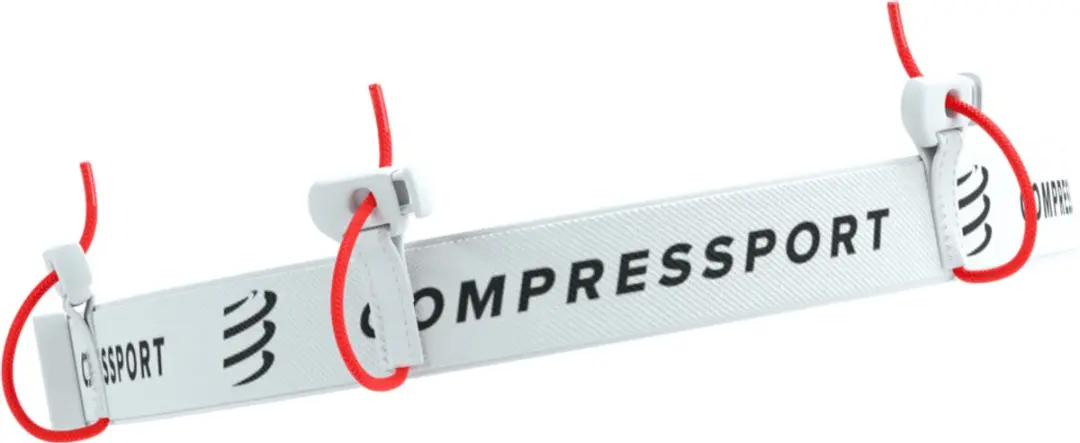 Compressport Race Belt V2 Startnummerband - 3 Vakken - Wit - afbeelding 4 van 6