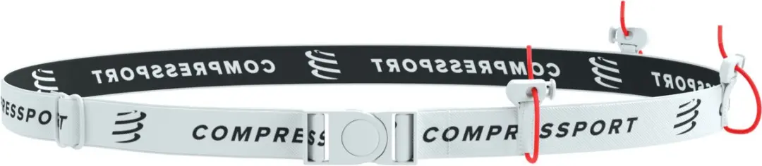 Compressport Race Belt V2 Startnummerband - 3 Vakken - Wit - afbeelding 2 van 6