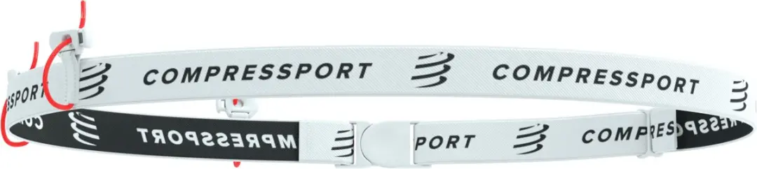 Compressport Race Belt V2 Startnummerband - 3 Vakken - Wit - afbeelding 6 van 6