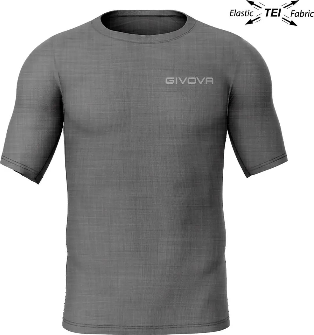 Givova Corpus 2 Heren T-shirt - Grijs - XL - afbeelding 2 van 3