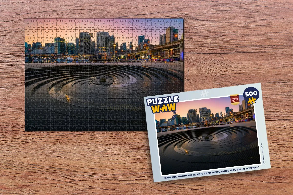PuzzleWow Darling Harbour Legpuzzel 500 Stuks