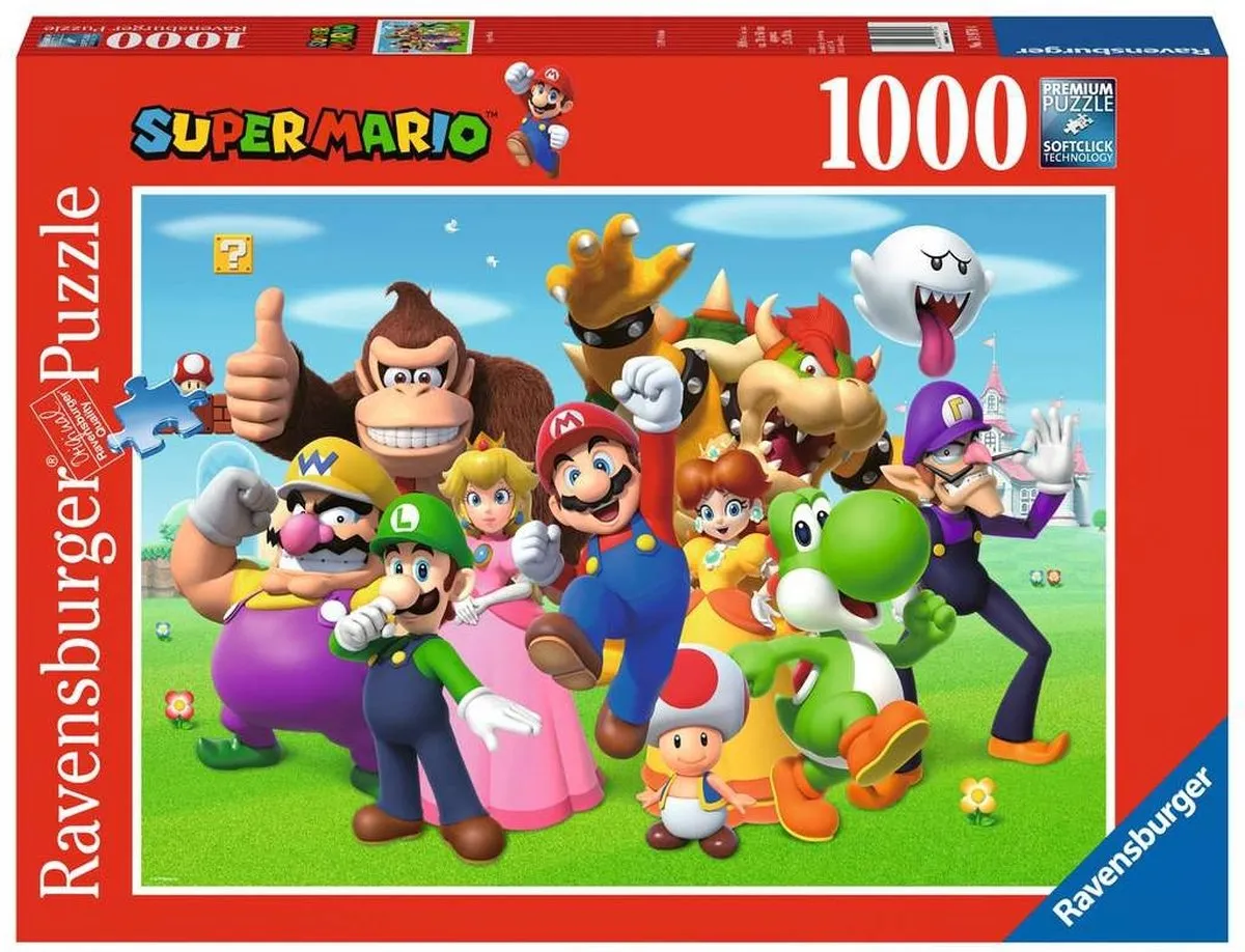 Ravensburger Super Mario Legpuzzel 1000 Stuks - Multicolor