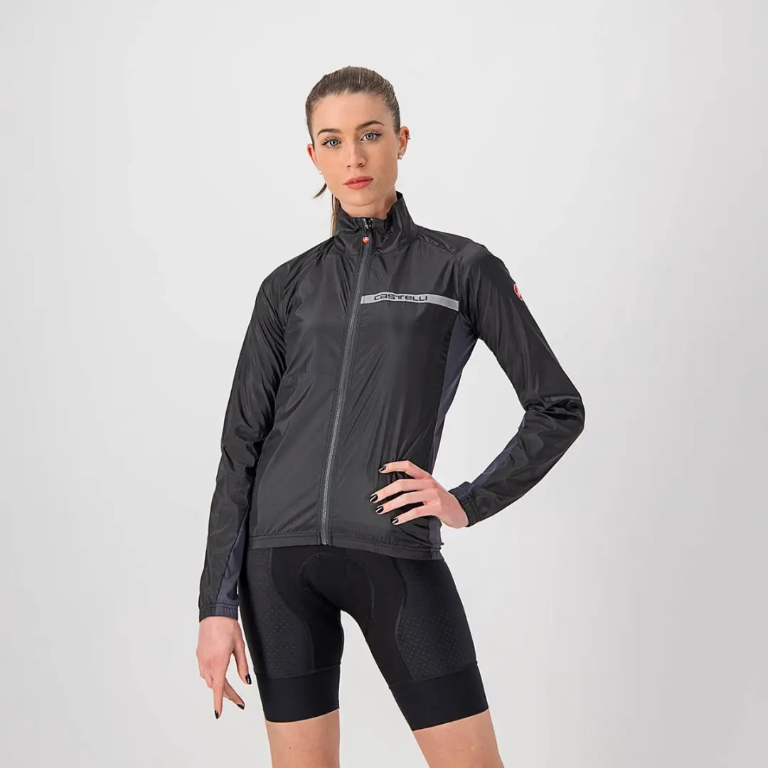 Castelli Squadra Stretch Windstopper Jacket - Zwart/Grijs M