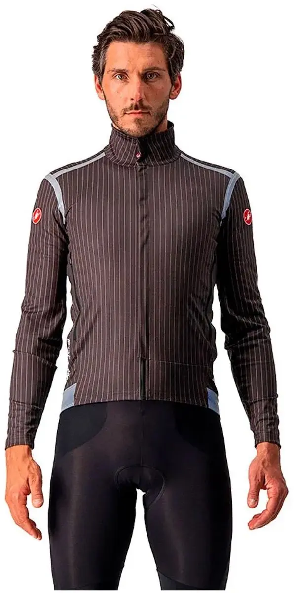 Castelli Perfetto RoS Fietsjack - Bruin/Gestreept M - afbeelding 4 van 4