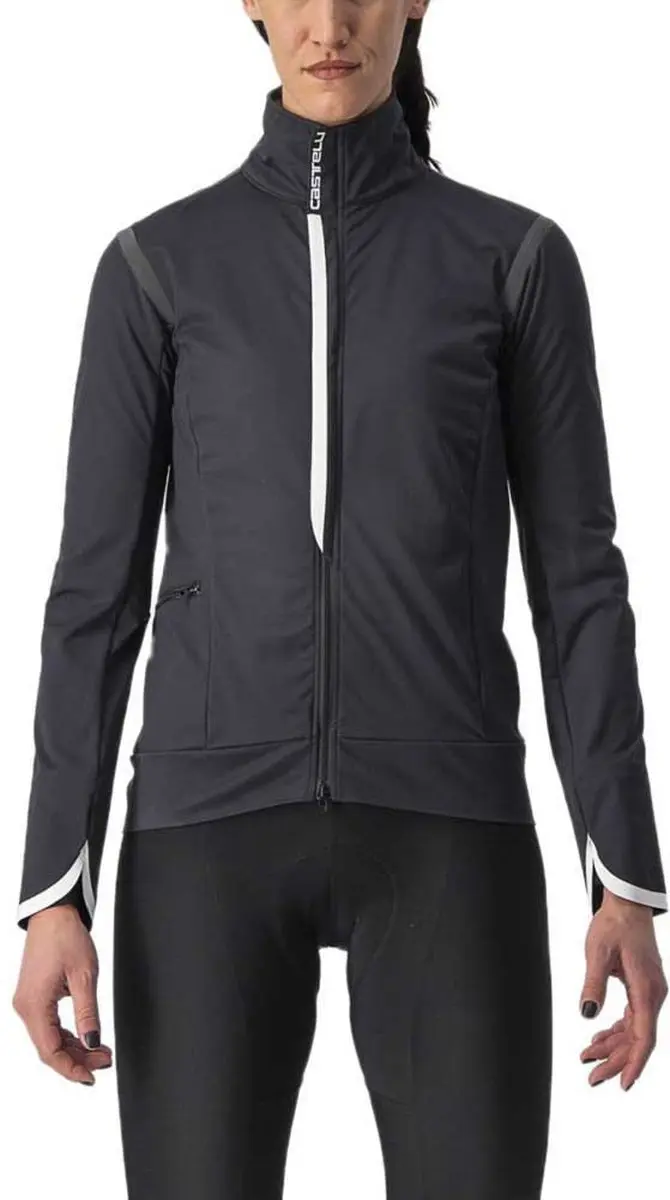 Castelli Alpha Ultimate Insulated Jas Zwart,Grijs S Vrouw