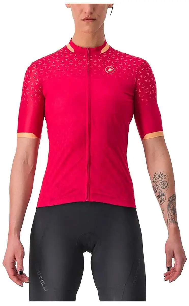 Castelli Pezzi Korte Mouw Fietsshirt Dames Persian Red S - afbeelding 6 van 6