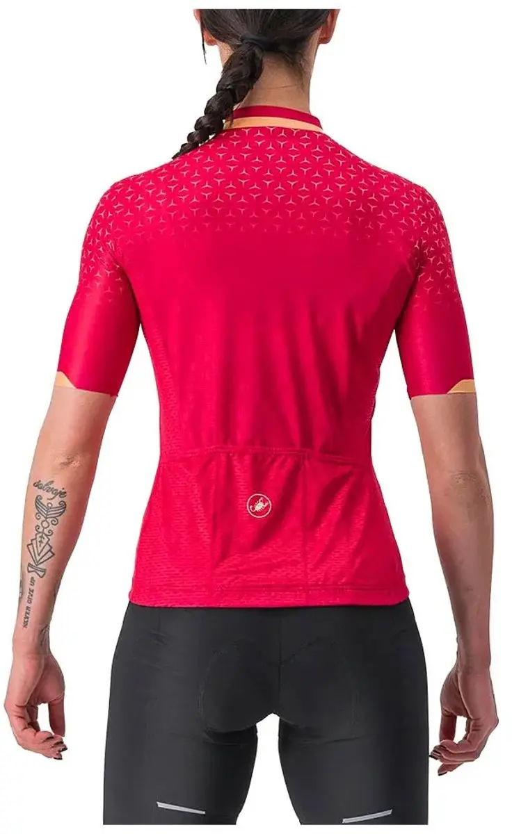 Castelli Pezzi Korte Mouw Fietsshirt Dames Persian Red S - afbeelding 3 van 6