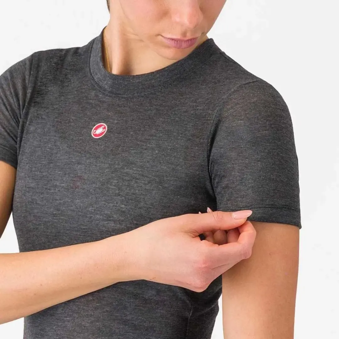 Castelli Medio Basislaag Korte Mouwen Melange Grey L - afbeelding 6 van 6