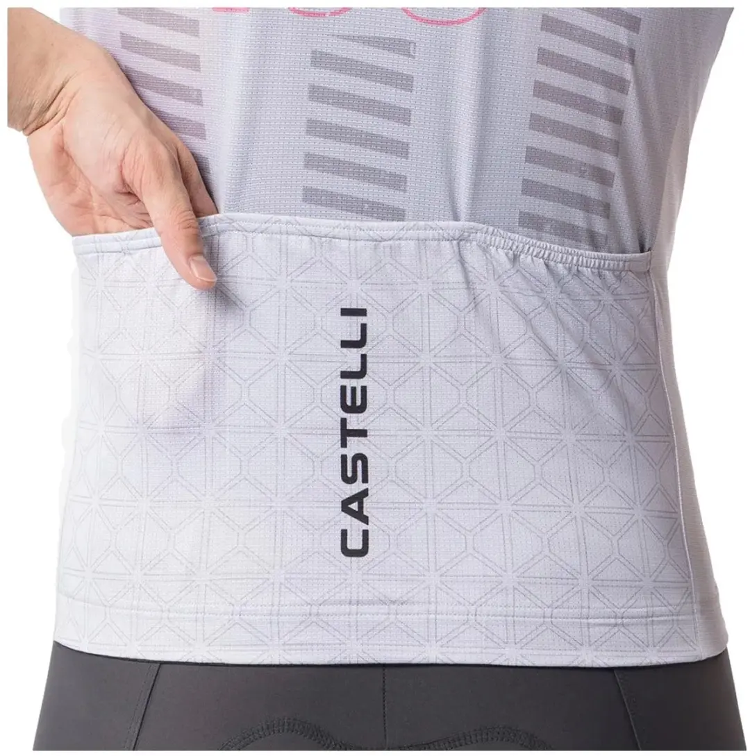 Castelli Giro 109 Milan Wielertrui 2XL - Silver Grey/Pink - afbeelding 4 van 4