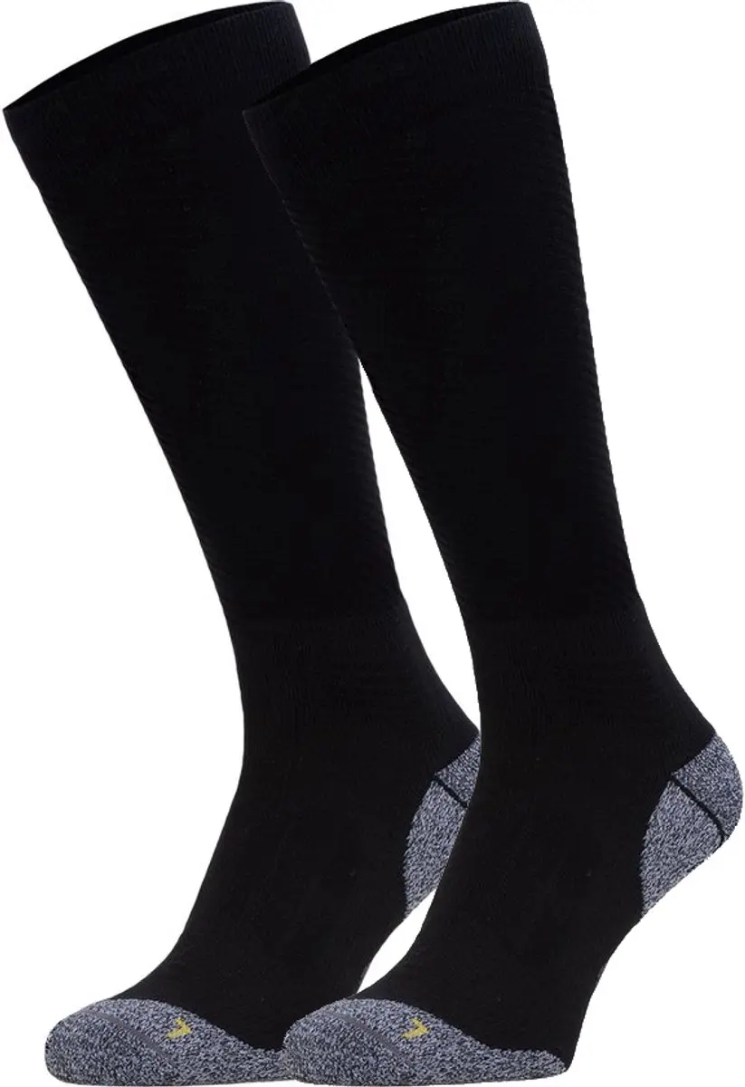 NOMAD® Coolmax Compressie Sokken | Maat 43-46 Zwart | Naadloos | Verkoelende Coolmax® vezels | Verstevigd Voetbed | Perfecte Pasvorm | Heren & Dames |Zwart | Anti Teek en Mug Compressie Wandelsokken