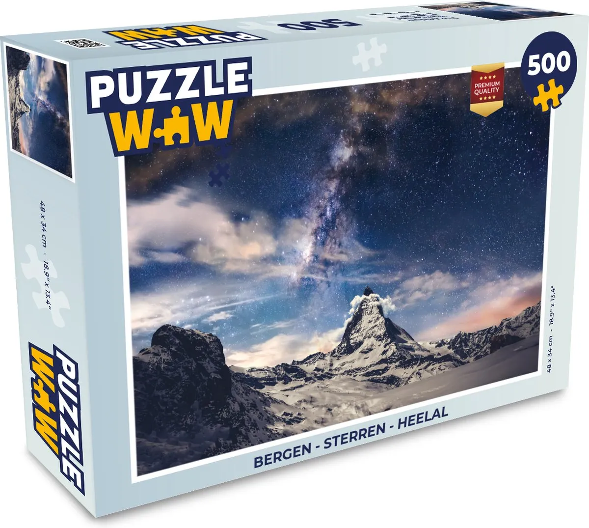 PuzzleWow Bergen Sterren Heelal Legpuzzel 500 Stuks