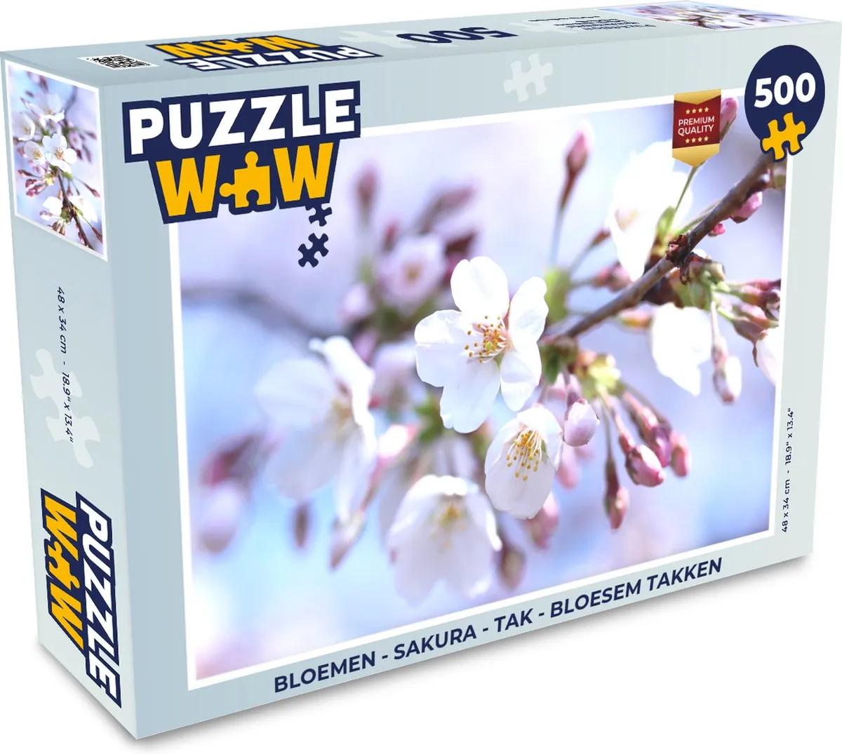 PuzzleWow Sakura Bloesem Tak Legpuzzel 500 Stuks