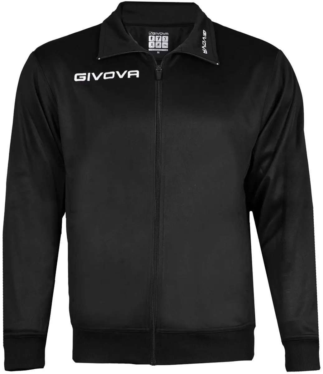 Givova Sportsweater Polarfleece Mono 500 - 3XL Zwart - afbeelding 2 van 5