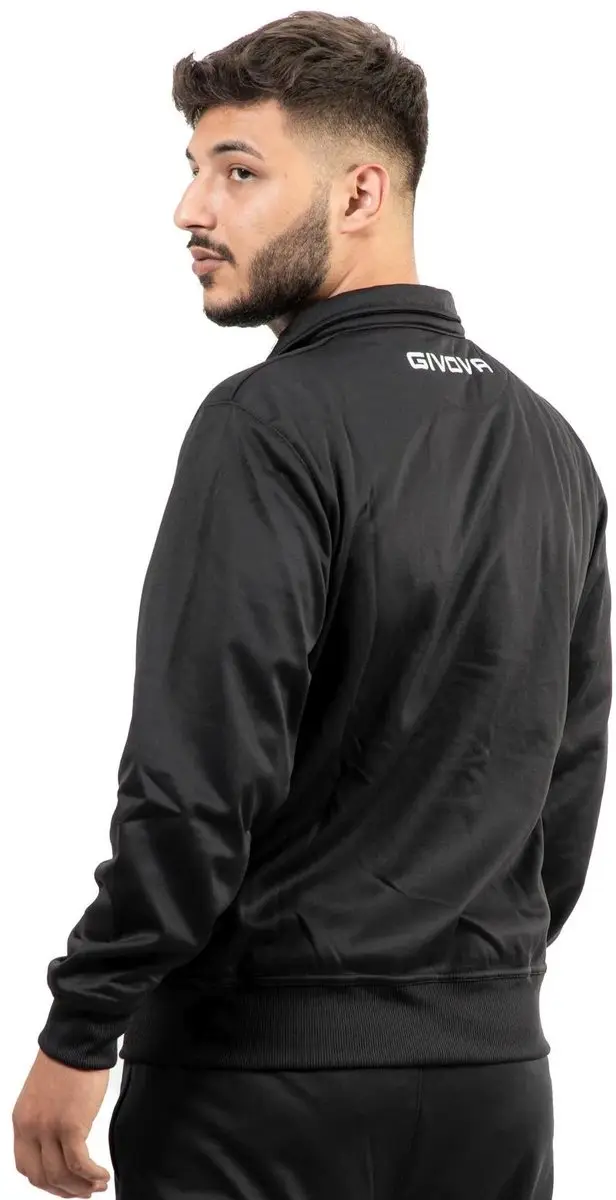 Givova Sportsweater Polarfleece Mono 500 - 3XL Zwart - afbeelding 3 van 5