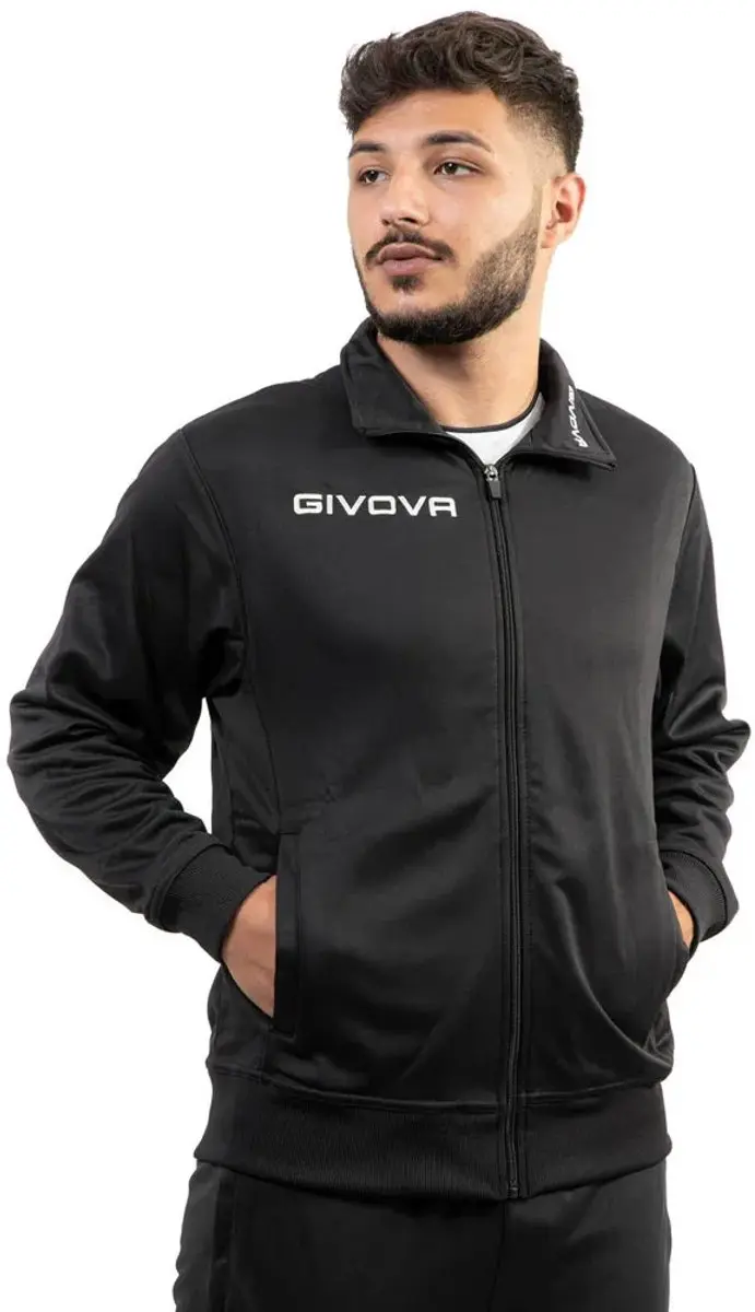 Givova Sportsweater Polarfleece Mono 500 - 3XL Zwart - afbeelding 4 van 5
