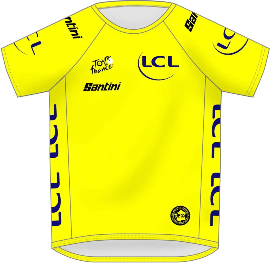 Santini Tour de France Baby Gele Leader Jersey - One Size - afbeelding 5 van 6