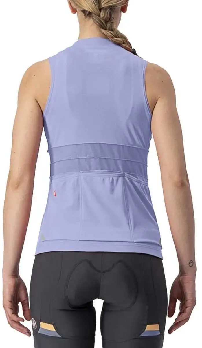 Castelli Anima 4 mouwloze fietstrui Violet Mist - afbeelding 2 van 4