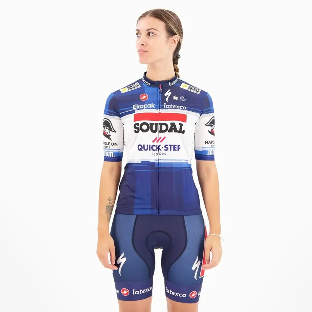 Castelli Competizione 2 Soudal Quick-step 2023 Korte Mouw Wielertrui Veelkleurig