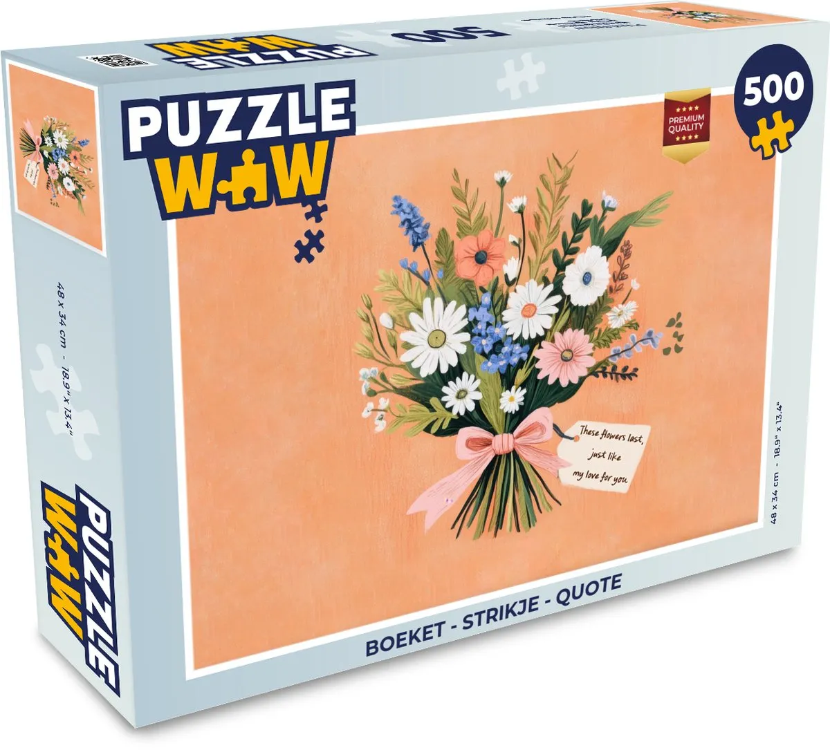 PuzzleWow Boeket Legpuzzel 500 Stuks