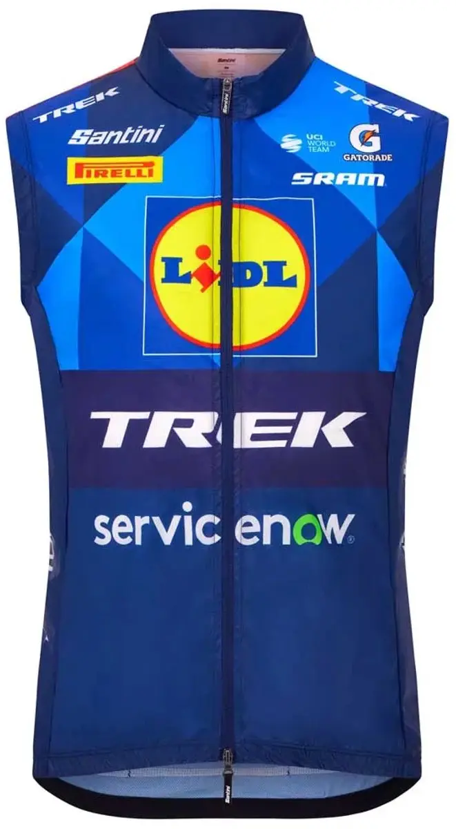 Santini Lidl Trek 2026 Gilet Blauw M