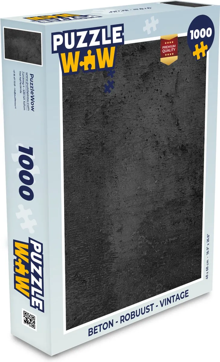 PuzzleWow Legpuzzel 1000 Stuks - Vintage Robuust Multicolor