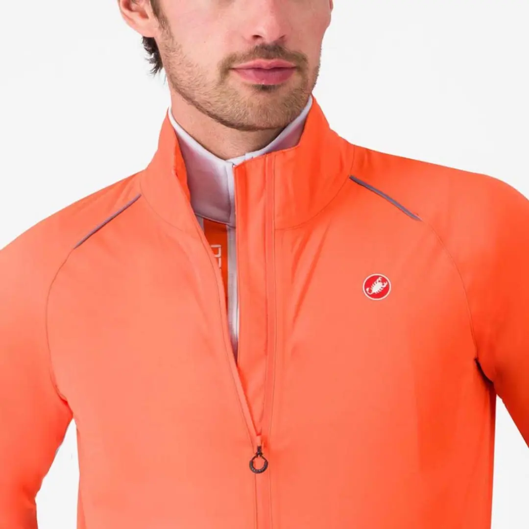 Castelli Rain Emergency 3 Jas - L - Brilliant Orange