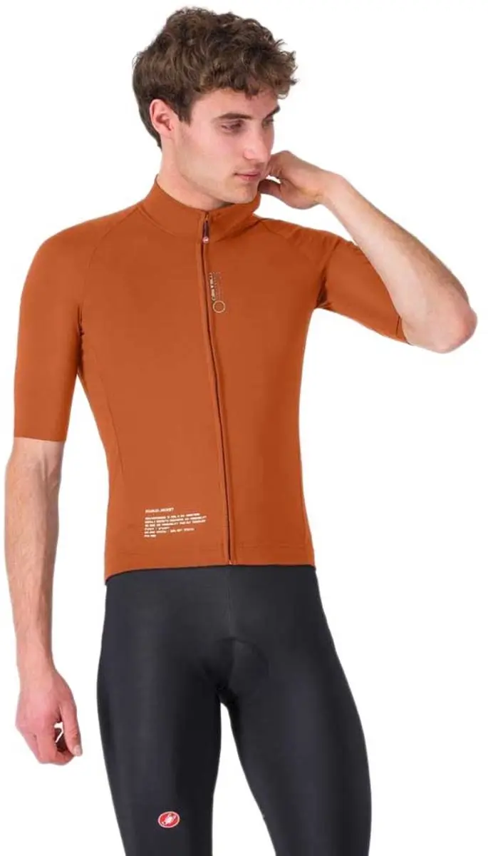 Castelli Do.di.ci Kortmouwjas Bruin M Man