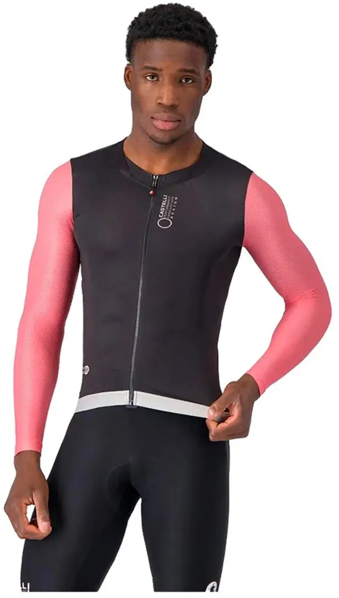 Castelli Corretto Trui Met Lange Mouwen Zwart,Roze XL Man