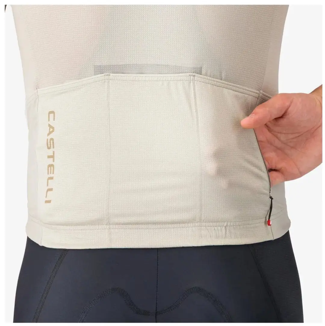Castelli Unlimited Endurance 3 Wielertrui - L - Silver Moon/Brown Elmwood/Mango/Mojito