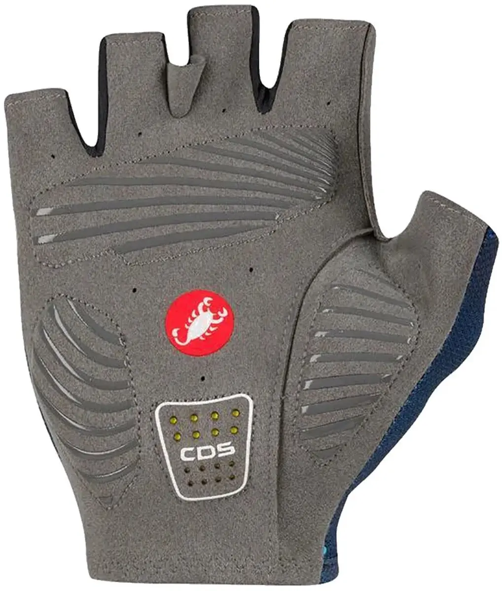 Castelli Competizione 3 Korte Handschoenen - Blauw S