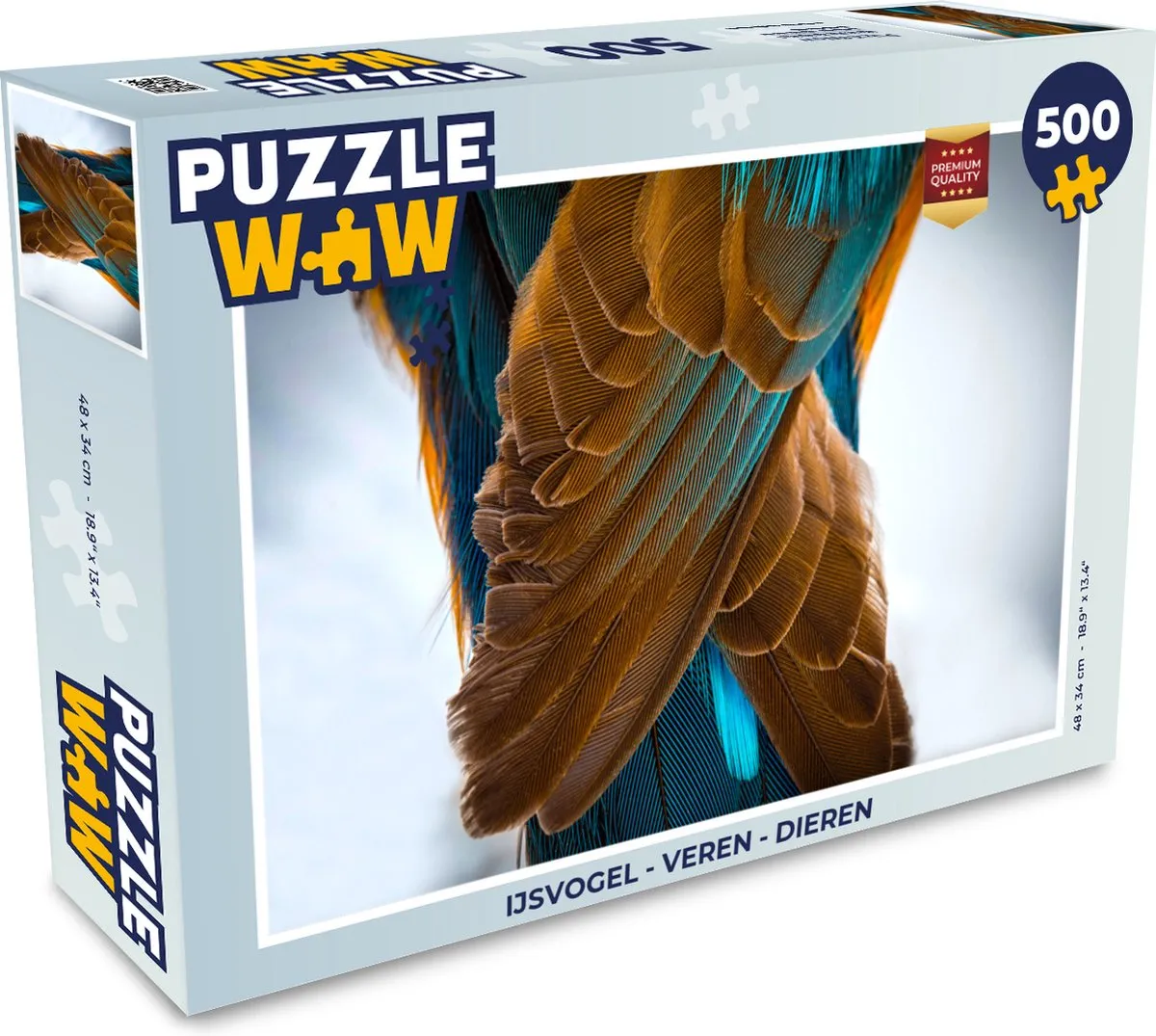 PuzzleWow IJsvogel Legpuzzel 500 Stuks