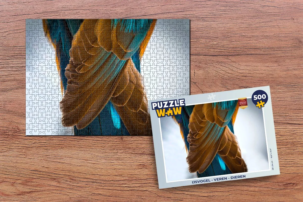PuzzleWow IJsvogel Legpuzzel 500 Stuks - Multicolor