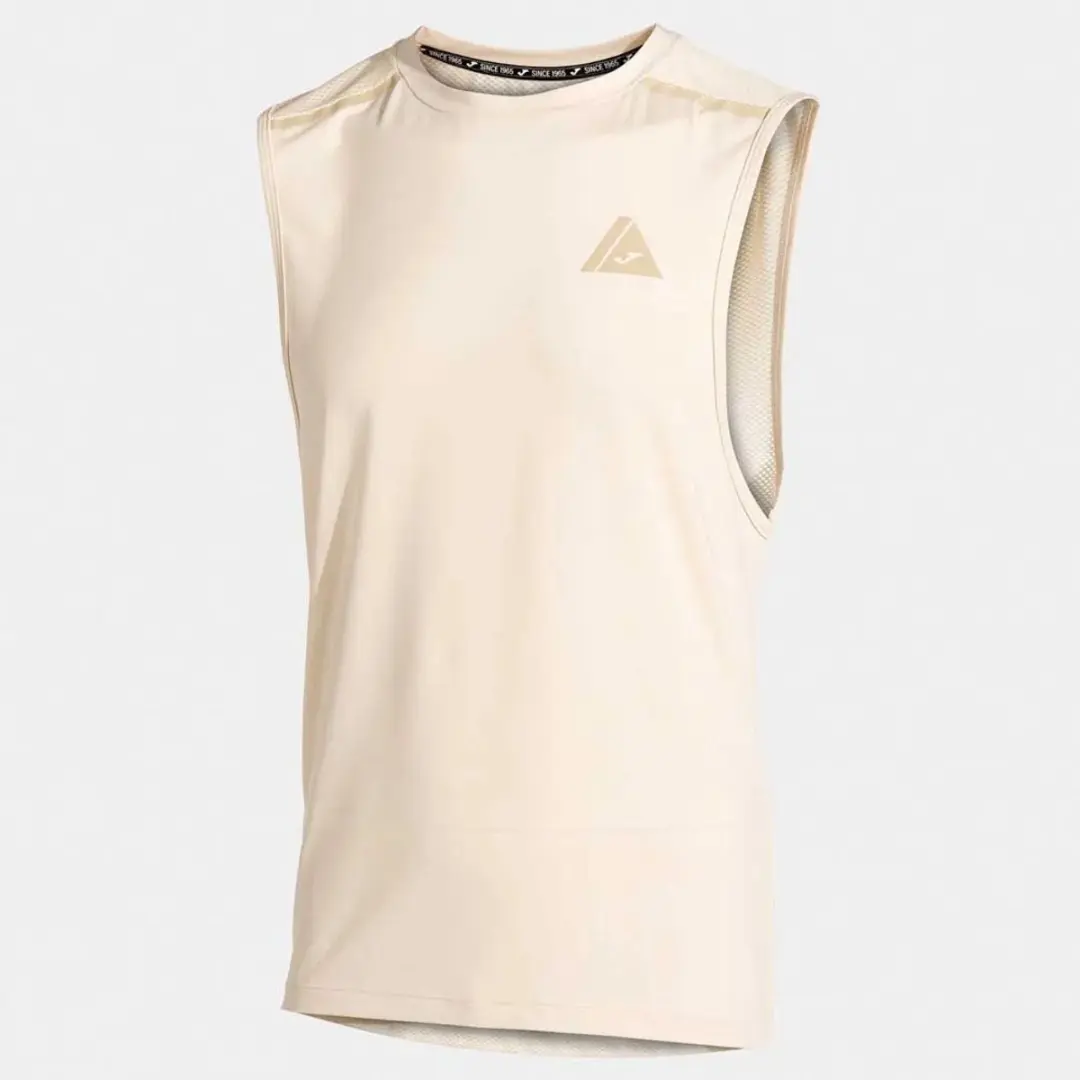 Joma Indoor Gym T-shirt Mouwloos - M - Beige - afbeelding 4 van 4