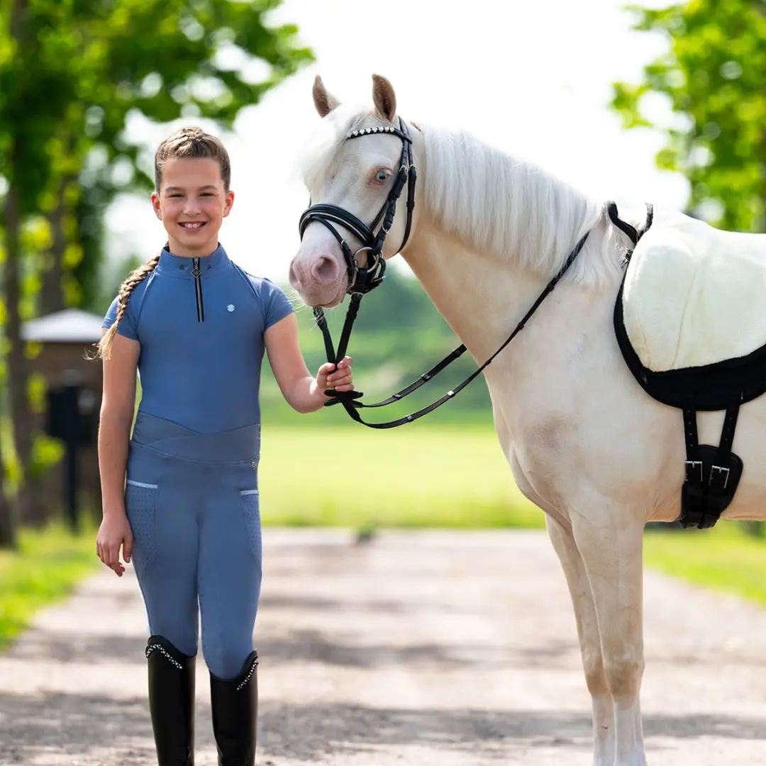 QHP Aubree Junior Rijlegging Misty Blue S - afbeelding 6 van 6
