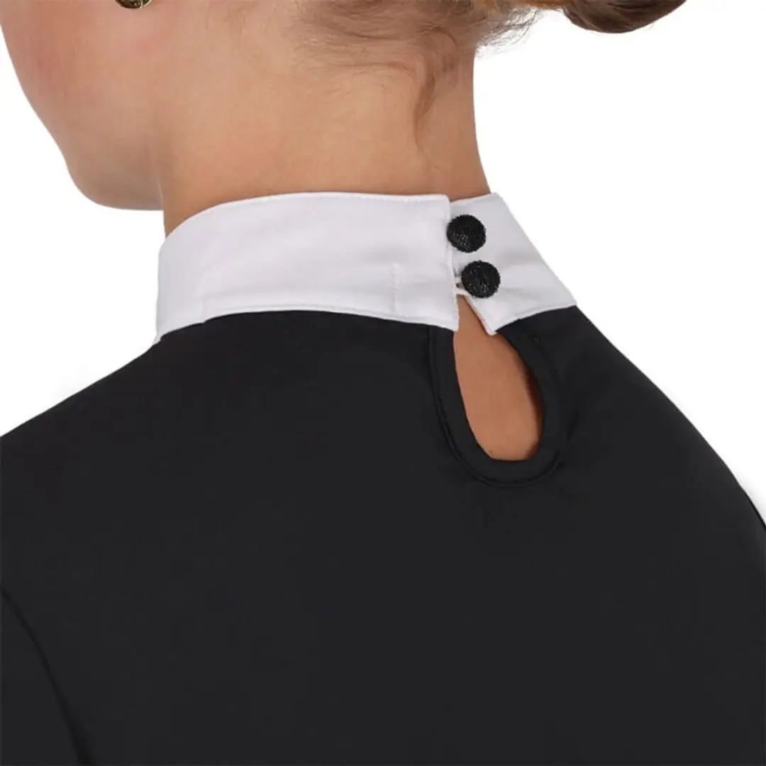 QHP Amilara Junior Wedstrijdshirt 152 - Zwart - afbeelding 2 van 4