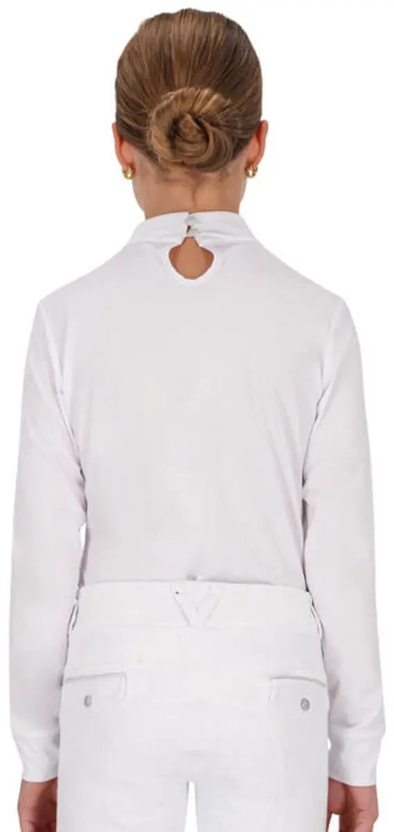 QHP Amilara Junior Wedstrijdshirt 140 - Wit - afbeelding 4 van 4