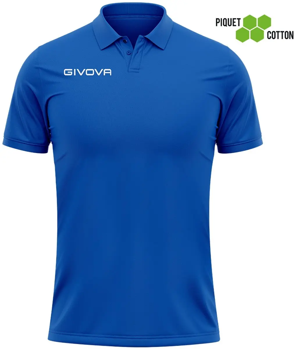 Poloshirt Givova Polo Cotone Piquet Zomerblauw