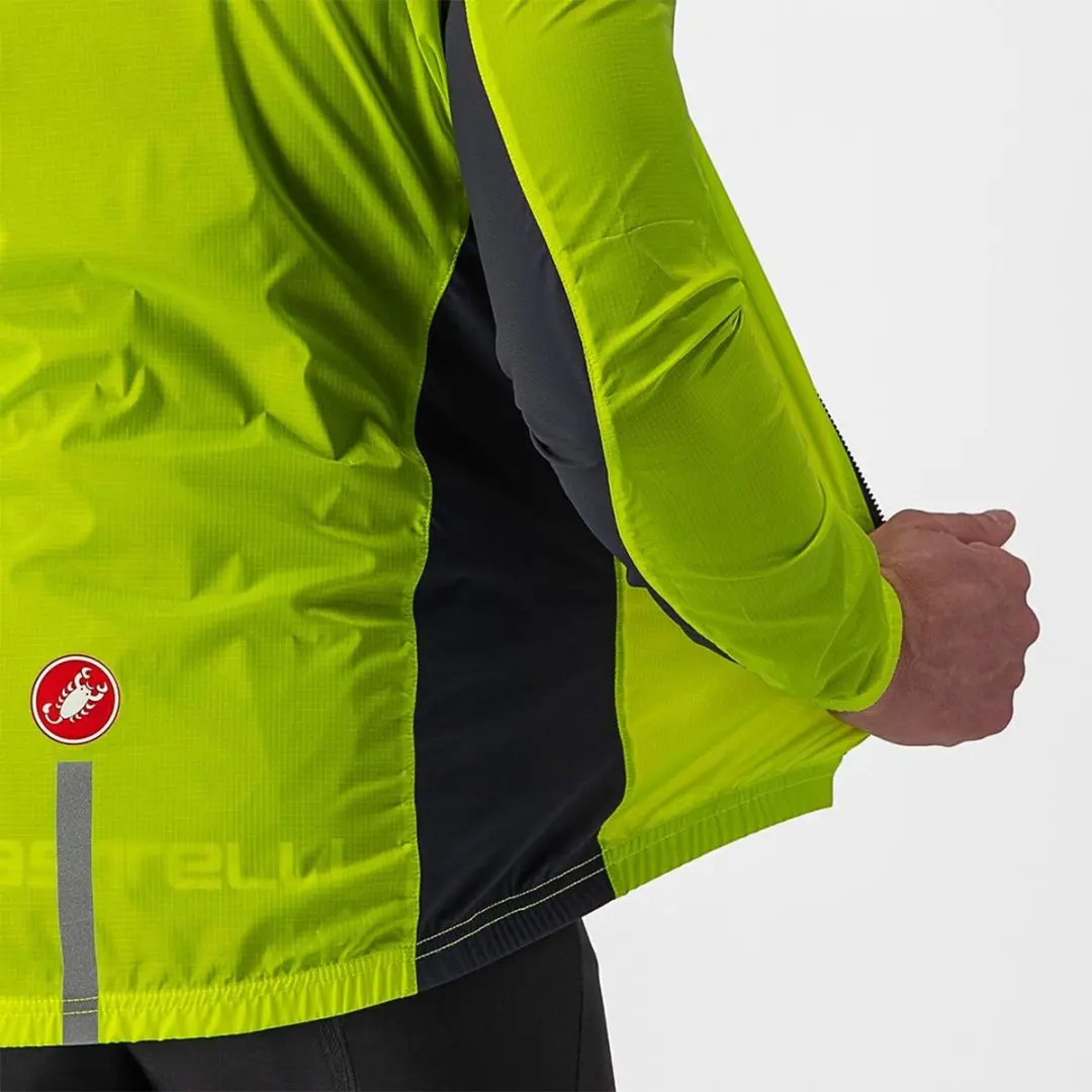Castelli Squadra Stretch Fietsjas - Maat S - Electric Lime/Dark Gray - afbeelding 6 van 6