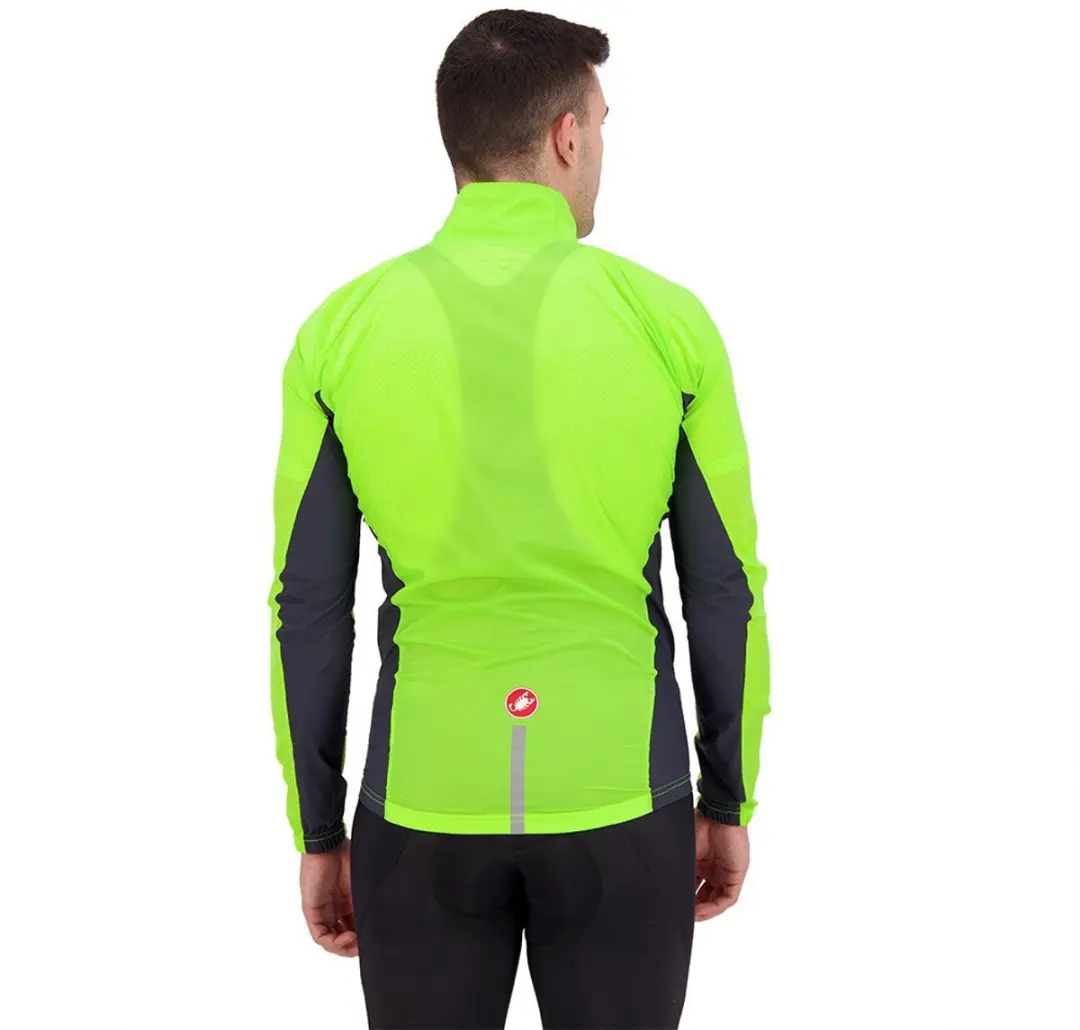 Castelli Squadra Stretch Fietsjas - Maat S - Electric Lime/Dark Gray - afbeelding 3 van 6