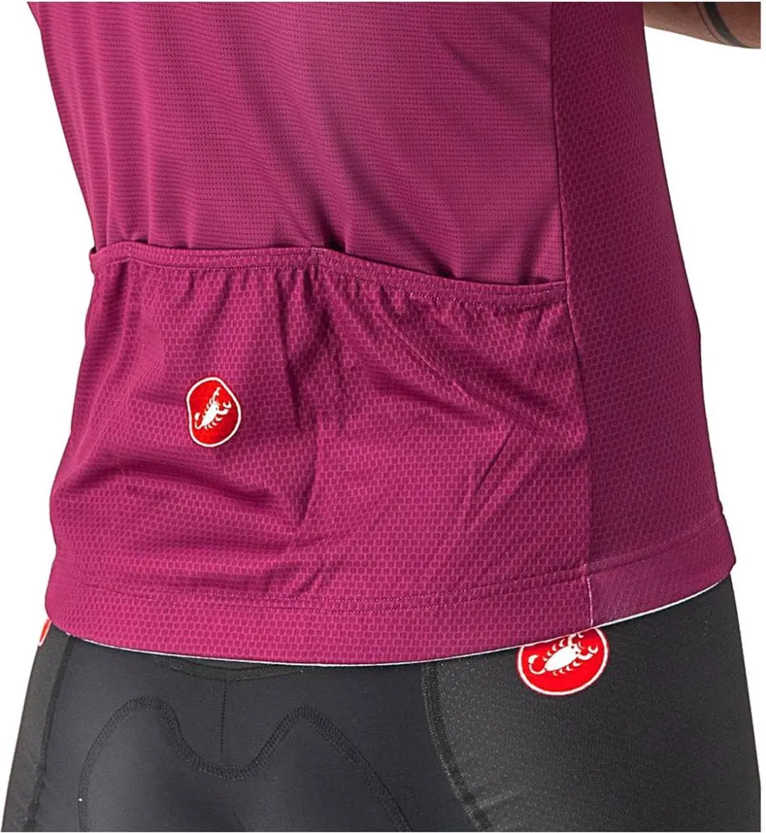 Castelli Giro d'Italia Fuori Fietsshirt Paars/Wit - afbeelding 5 van 6