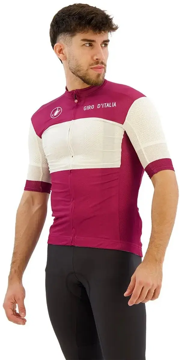 Castelli Giro d'Italia Fuori Fietsshirt Paars/Wit - afbeelding 6 van 6