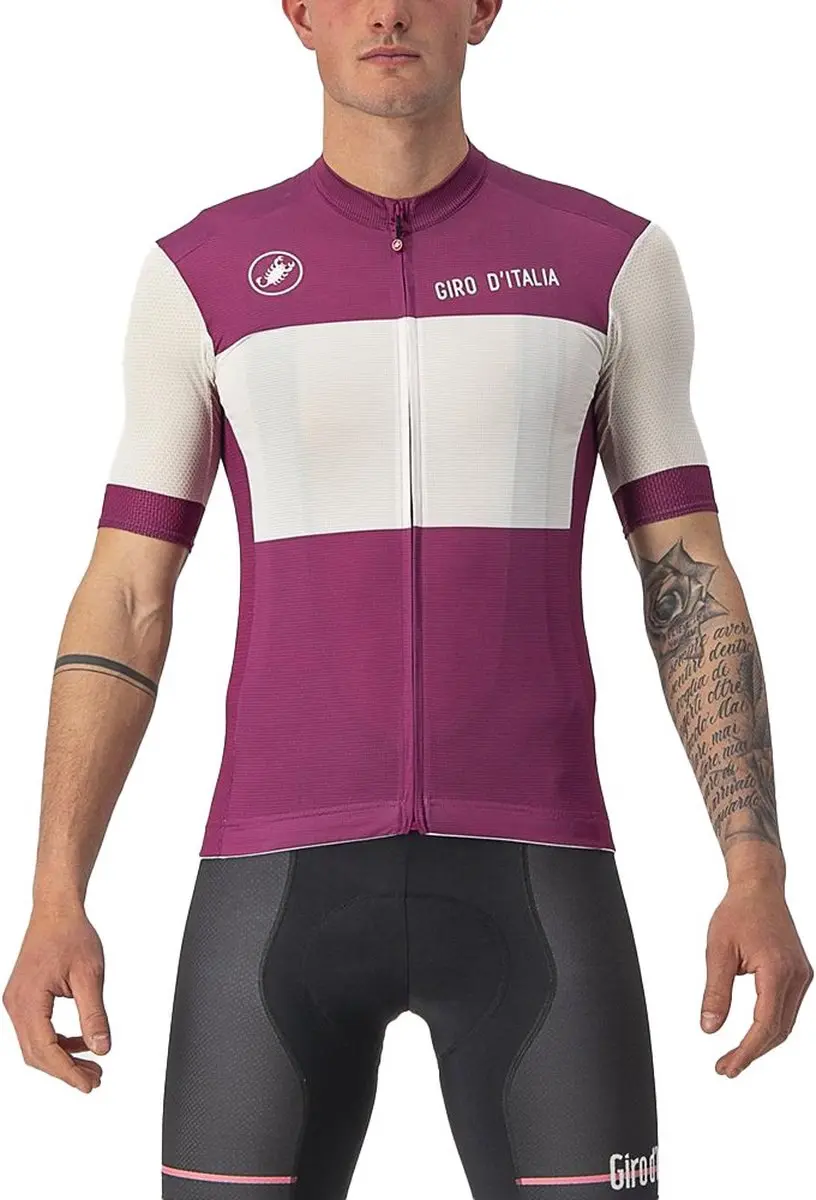 Castelli Giro d'Italia Fuori Fietsshirt Paars/Wit