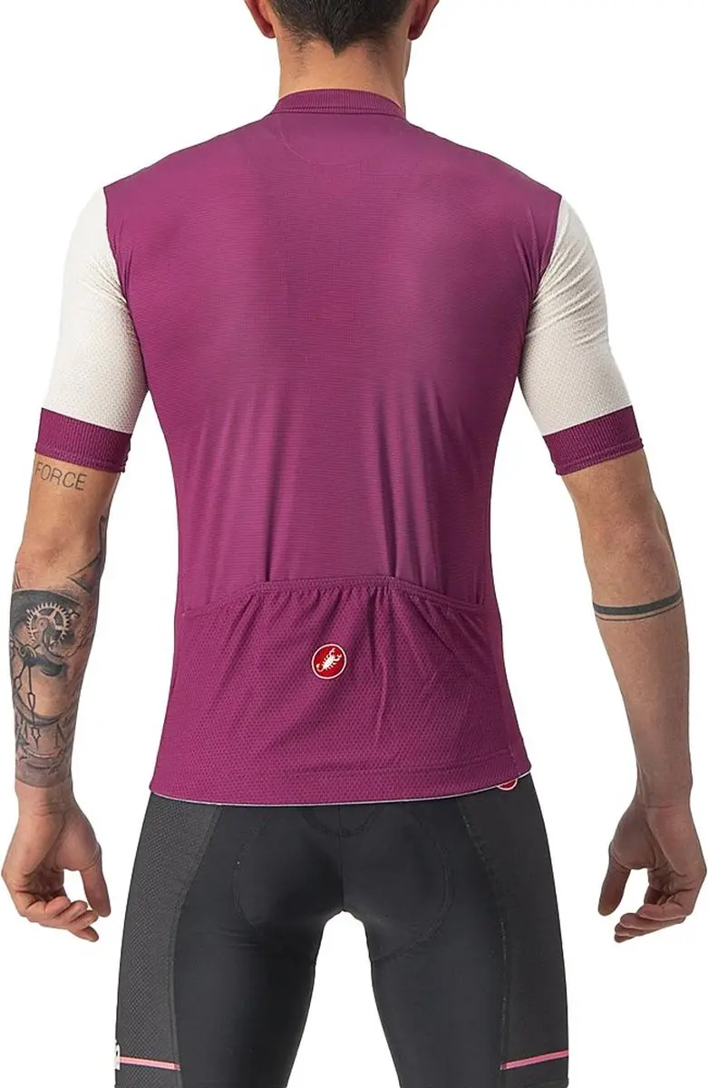 Castelli Giro d'Italia Fuori Fietsshirt Paars/Wit - afbeelding 2 van 6