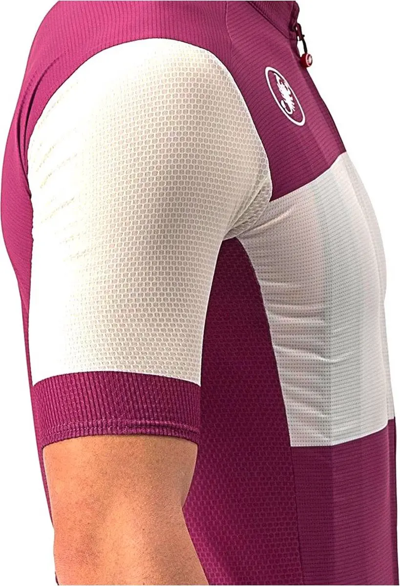 Castelli Giro d'Italia Fuori Fietsshirt Paars/Wit - afbeelding 4 van 6