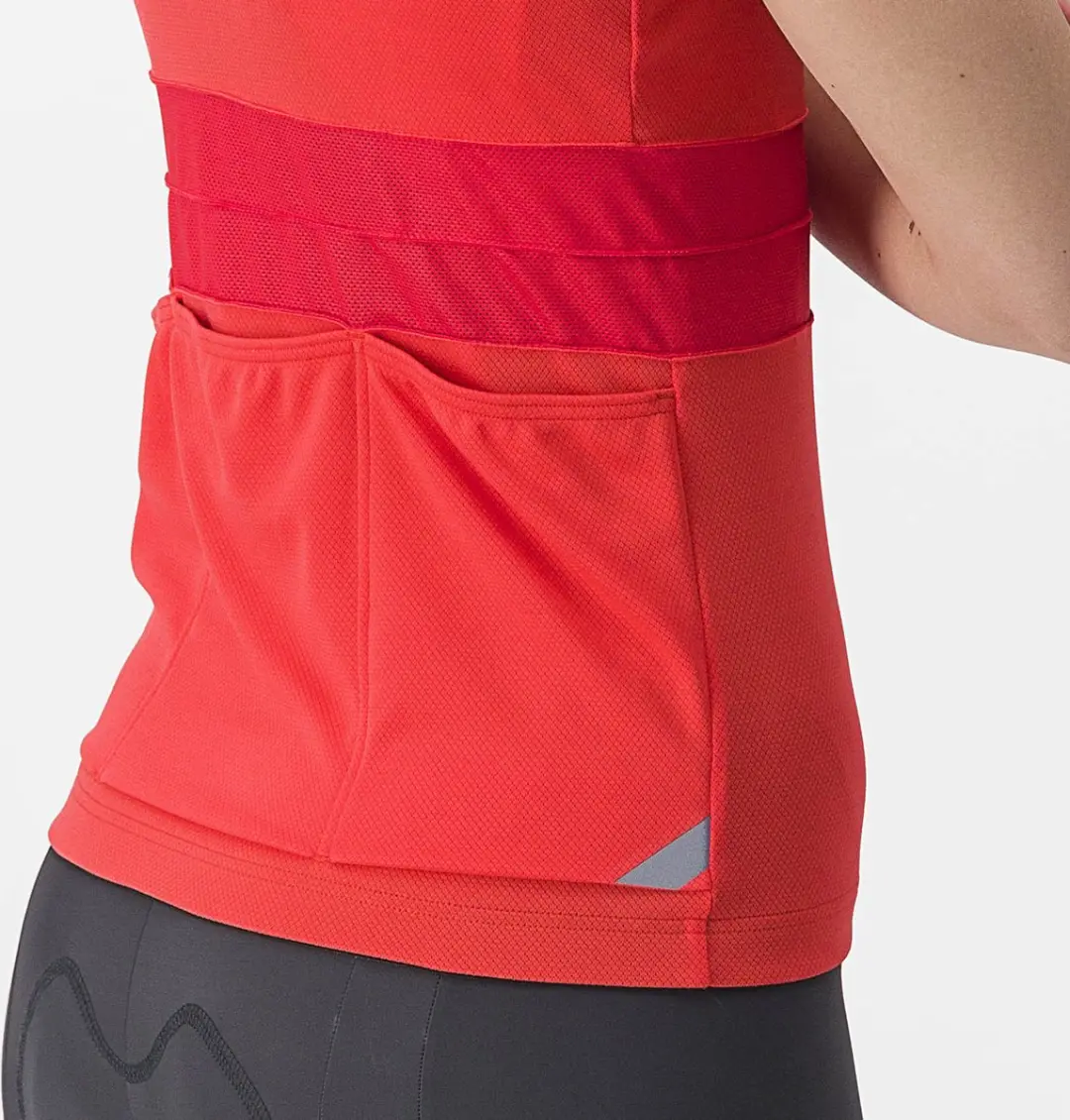 Castelli Anima 4 Sleeveless - Hibiscus/Soft Orange - afbeelding 6 van 6